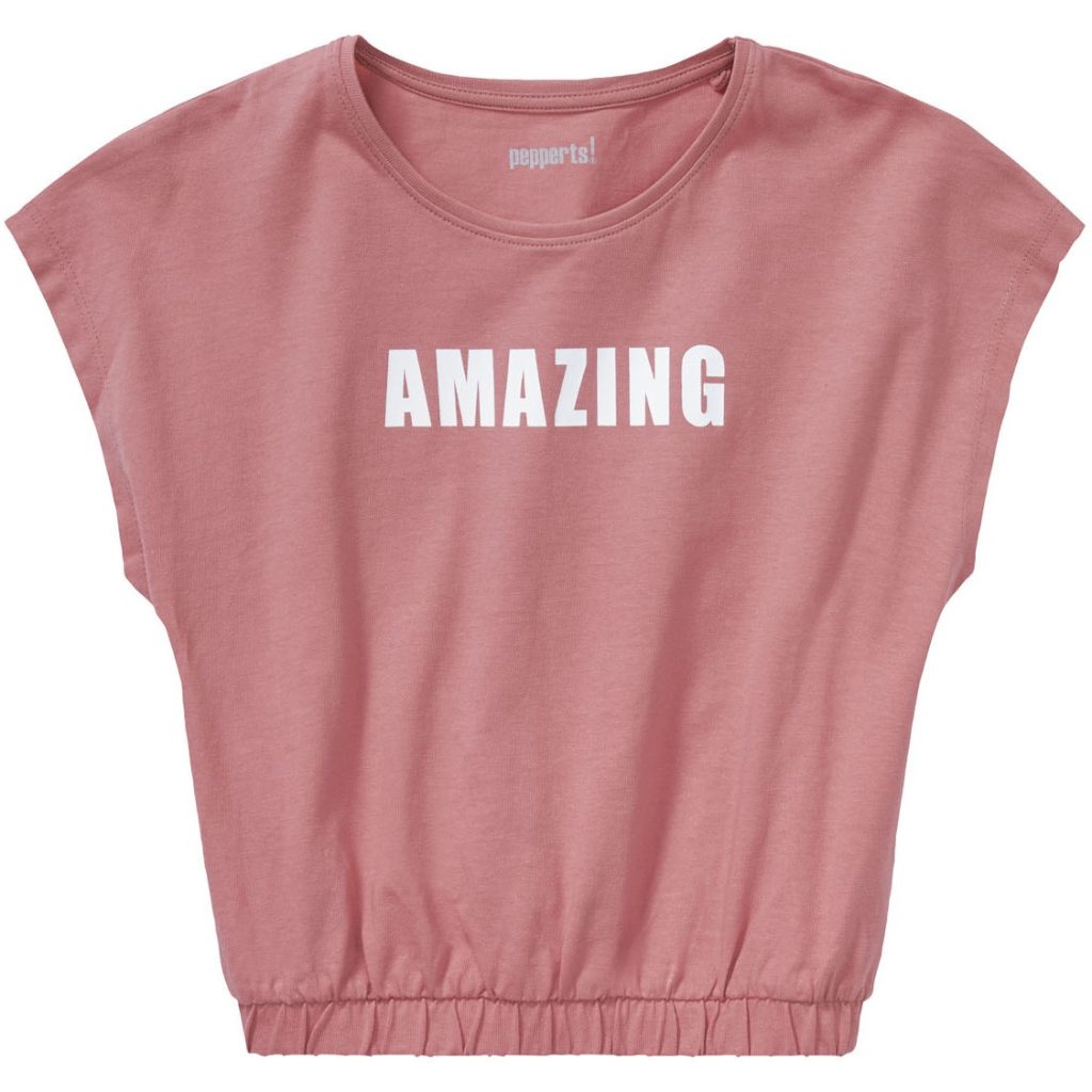 تی شرت آستین کوتاه دخترانه پیپرتس مدل amazing پوست پیازی - تصویر ۱